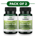 Swanson Extracto Completo de Bulbo de Cebolla 400mg 60 Cápsulas Pack de 2