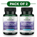 Swanson Selenio L-Selenometionina 100mcg 200 cápsulas Pack de 2