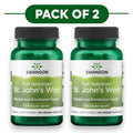 Swanson Hierba de San Juan 375mg 60 cápsulas veganas Pack de 2