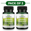 Swanson Extracto de Shilajit 400mg 60 cápsulas vegetales Pack de 2