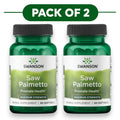 Swanson Saw Palmetto máxima potencia 320mg 60 cápsulas blandas Pack de 2