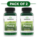 Swanson Raíz de maca de espectro completo 100 cápsulas veganas Pack de 2