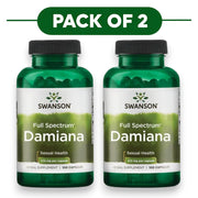 Swanson Full Spectrum Damiana 510mg 100 Capsules Pack of 2