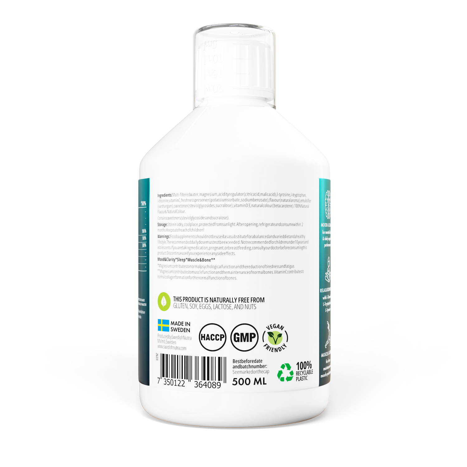 Swedish Nutra Magnesium 4000mg Liquid Orange 500ml