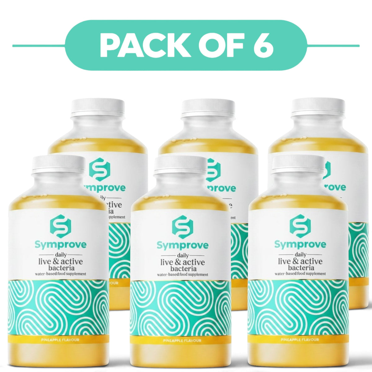 Symprove Liquid Probiotic Pineapple Flavour 500ml Pack of 6