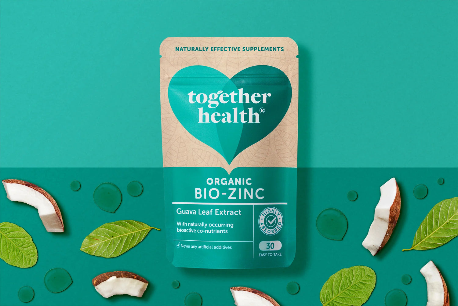 Together Health Organic Bio-Zinc Guava Leaf Extract 30 Capsules Pack of 2