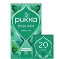 Té herbal orgánico Pukka Three Mint 32g - 20 sobres