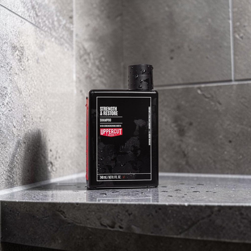 Uppercut Deluxe Strength and Restore Shampoo 240ml men hair care routine