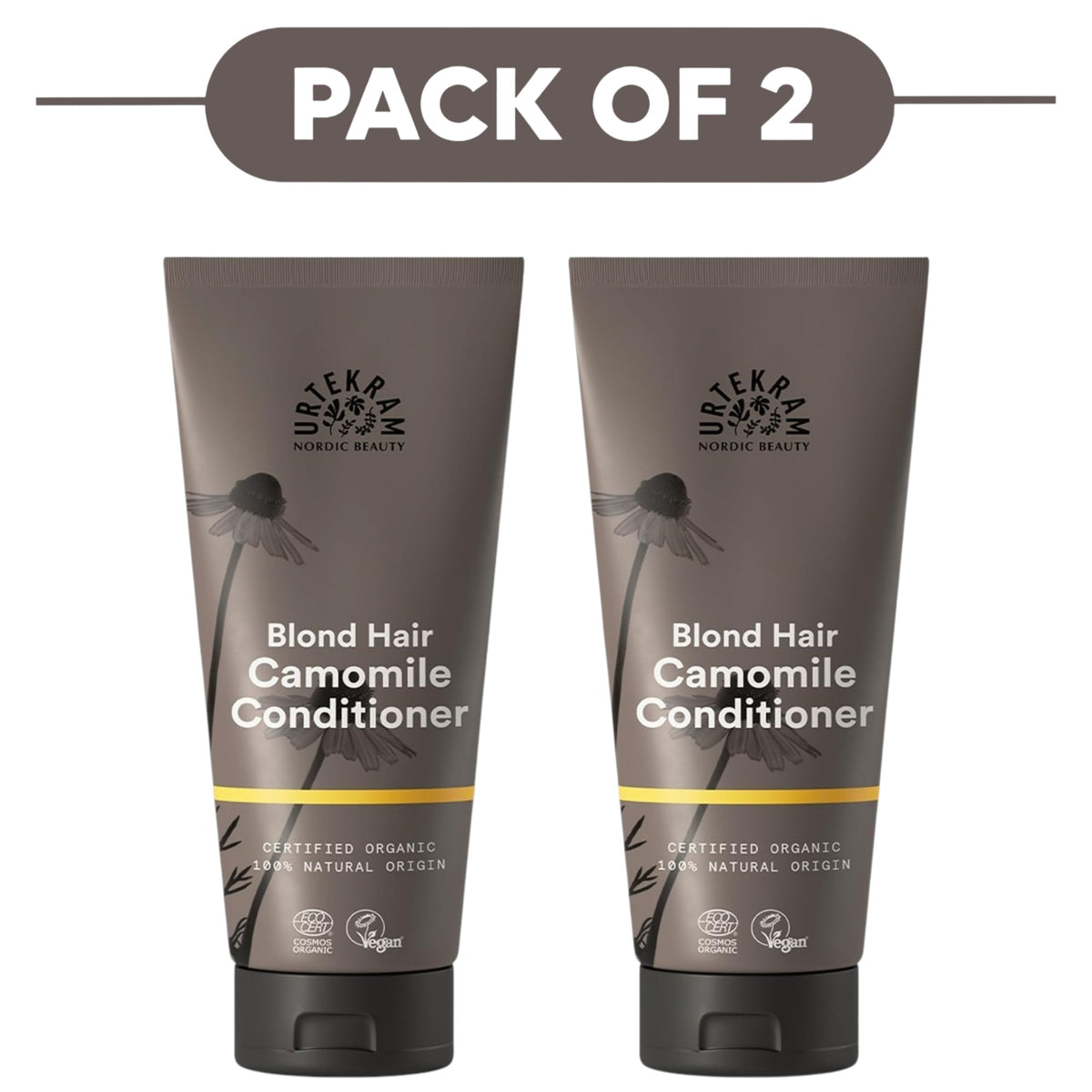 Urtekram Blond Hair Camomile Conditioner 180ml Pack of 2