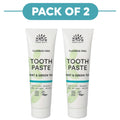 Urtekram Fluoride Free Mint & Green Tea Toothpaste 75ml Pack of 2