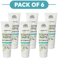 Urtekram Fluoride Free Mint & Green Tea Toothpaste 75ml Pack of 6