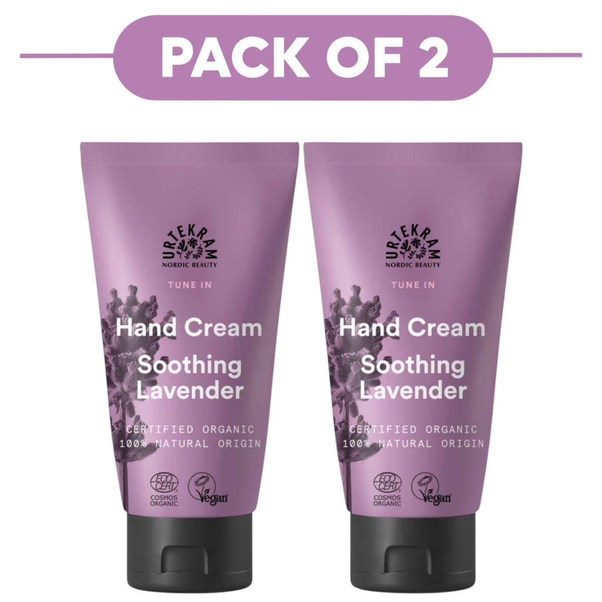 Urtekram Soothing Lavender Hand Cream 75ml Pack of 2