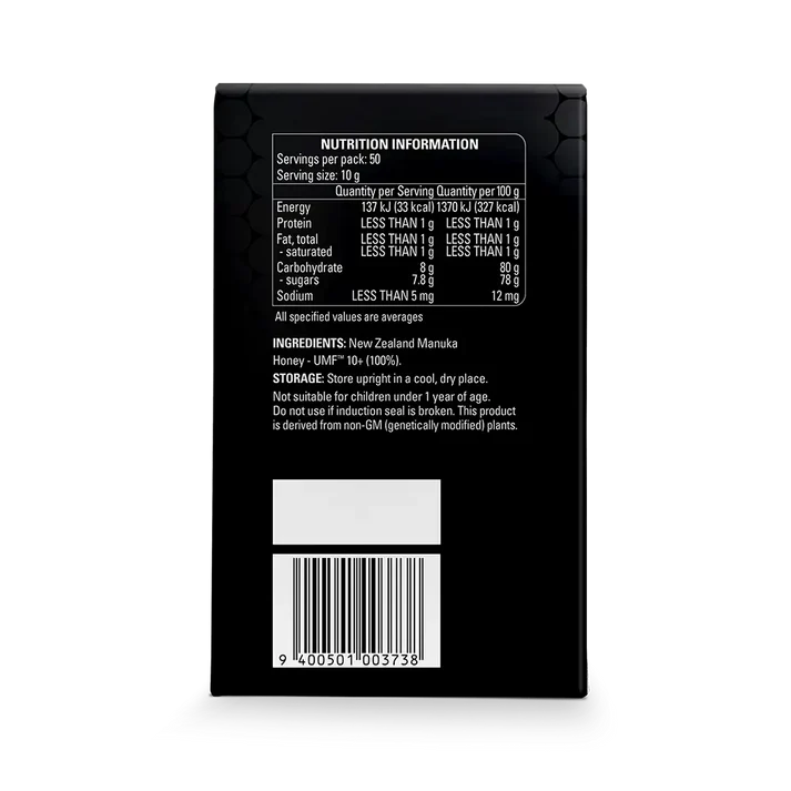 Barcode image: Comvita Manuka Honey UMF 10+ MGO 263+ barcode glass box 500g