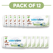 WaterWipes Sensitive+ Baby & Toddler Wipes 99.9% Water 60 Wipes Pack of 12