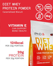PhD Intelligent Nutrition Diet Whey Lean Protein Caramelised Biscuit 2kg