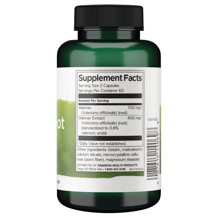Swanson Grape Seed Green Tea Pine Bark herbal supplement capsule bottle 60 capsules supplement facts ingredients & barcode panel