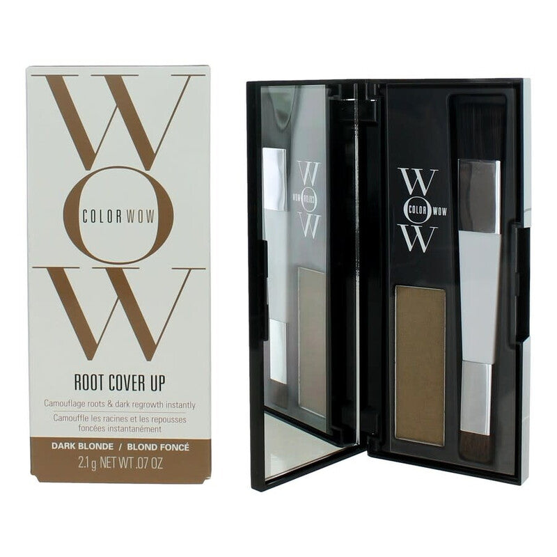 Color Wow Root Cover Up Dark Blonde 2.1g compact with application brush & box