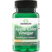 Swanson Apple Cider Vinegar 200mg 120 tablets bottle supplement