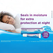 Artelac Nighttime Gel Lubricating Eye Gel 10g tube showing product name and eye lubricant details