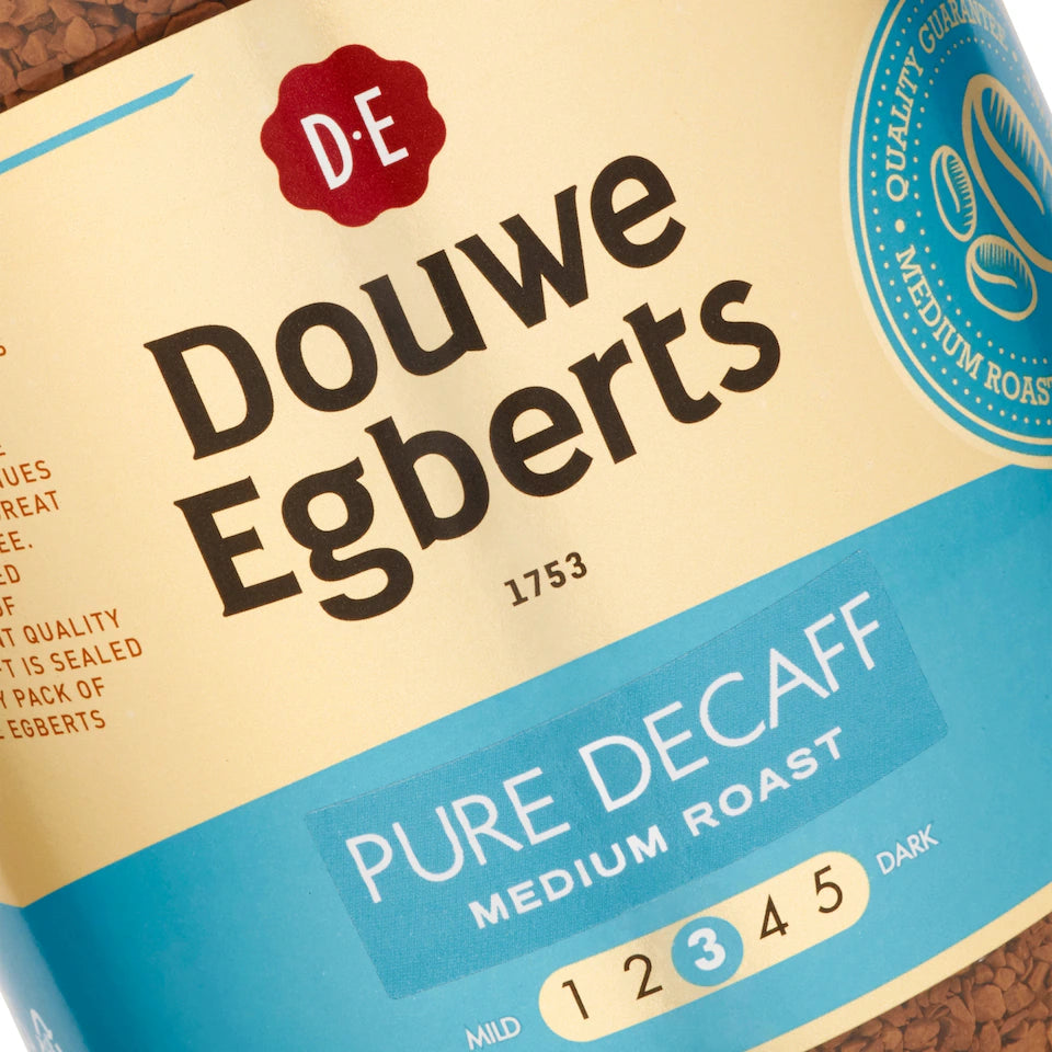 Douwe Egberts Pure Decaff Medium Roast Instant Coffee - 400g