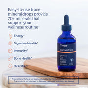 Lifestyle Image: Trace Minerals ConcenTrace trace mineral drops daily supplement bottle