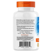 Doctor's Best High Absorption Magnesium Lysinate Glycinate, bottle packaging, no flavour, 105mg, 120 veggie capsules, barcode