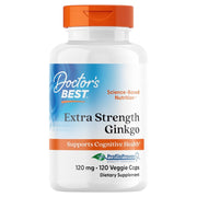 Doctor's Best Extra Strength Ginkgo 120mg 120 Veggie Capsules