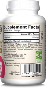 Barcode Image: Jarrow Formulas Ubiquinol QH-Absorb 200mg softgels barcode 60 count