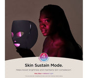 Shark CryoGlow LED Light Therapy Mask, universal-size Lilac Chill mask, 1 mask, at-home facial skincare use
