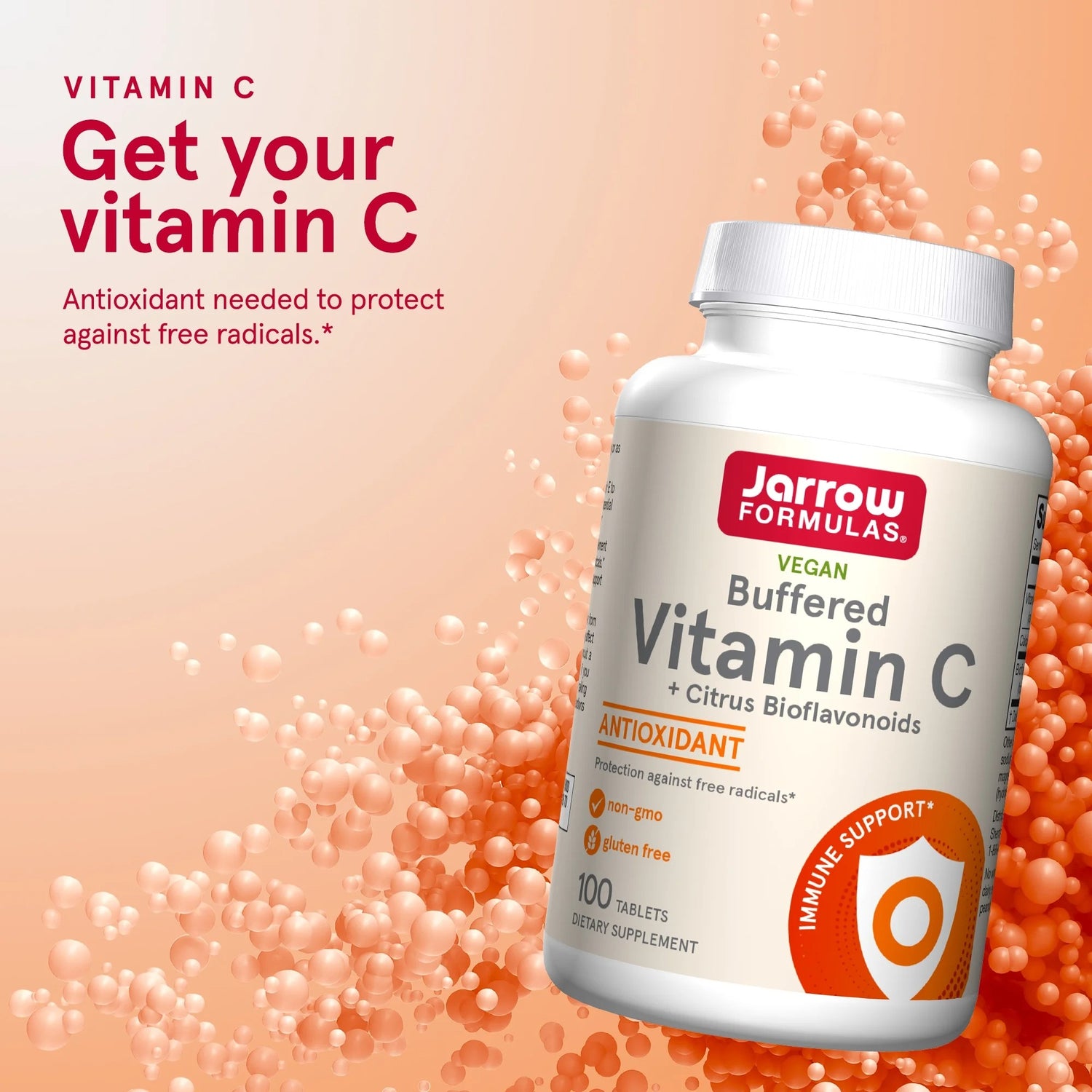 Jarrow Formulas Buffered Vitamin C 750mg Tablets - 100 Count