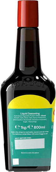 Maggi Professional Classic Liquid Seasoning ingredients label 800ml