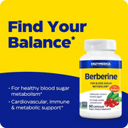 Enzymedica Berberine HCl 510mg Capsules 60 Count