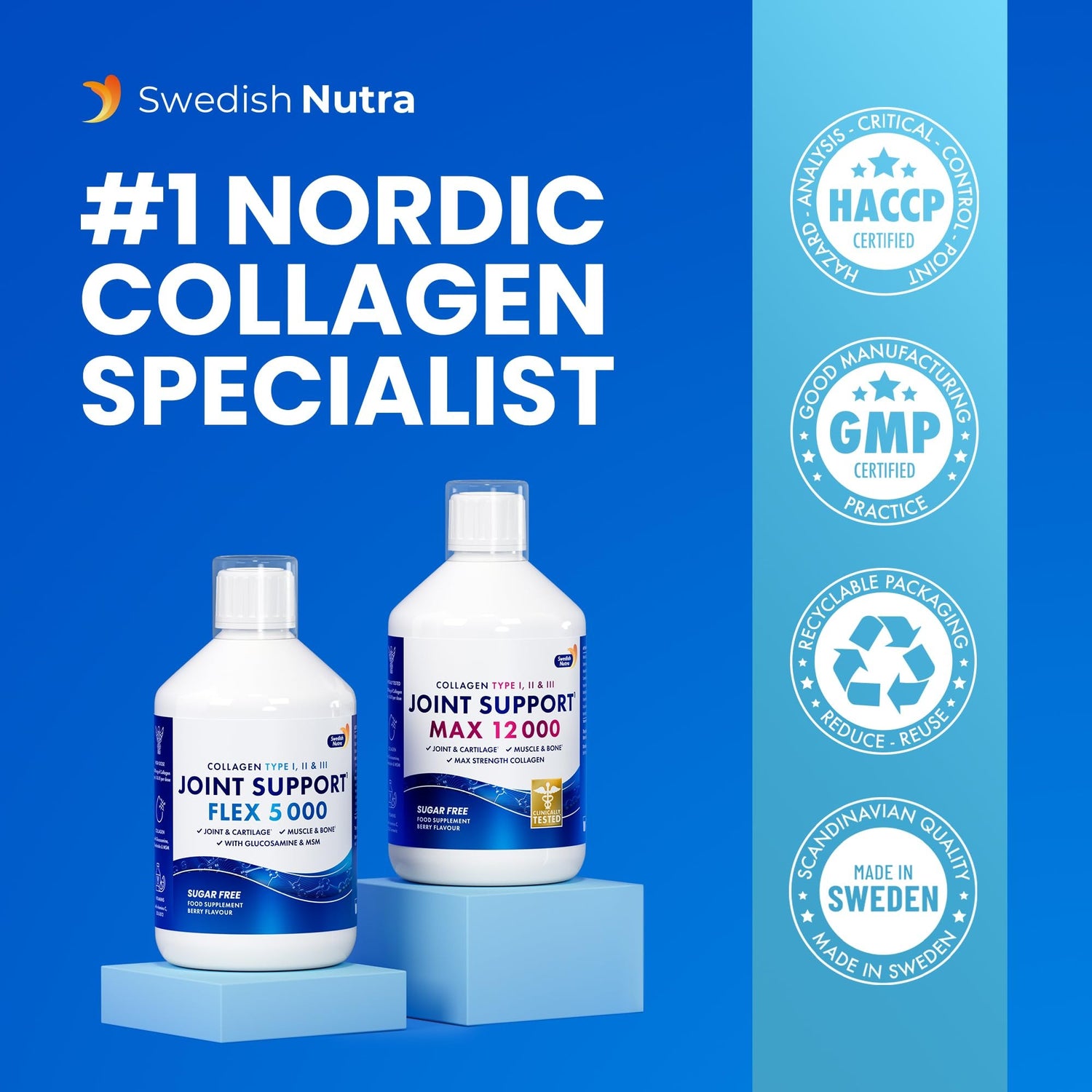 Swedish Nutra Joint Support Flex 5000 Liquid Berry 500ml
