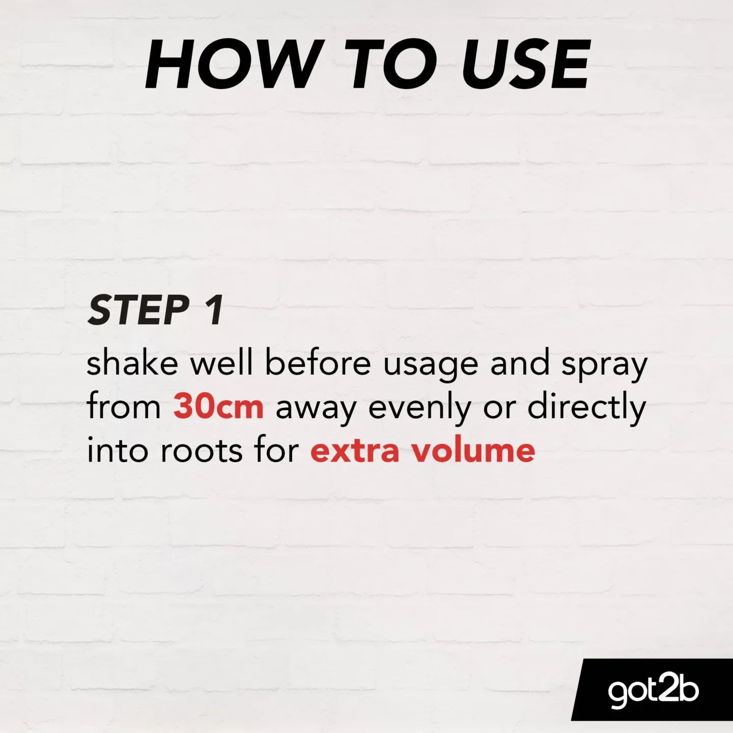 got2b Phenomenal Matt Hairspray 200ml usage instructions