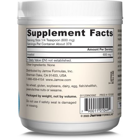 Barcode Image: Jarrow Formulas Inositol powder 600mg container barcode 227g