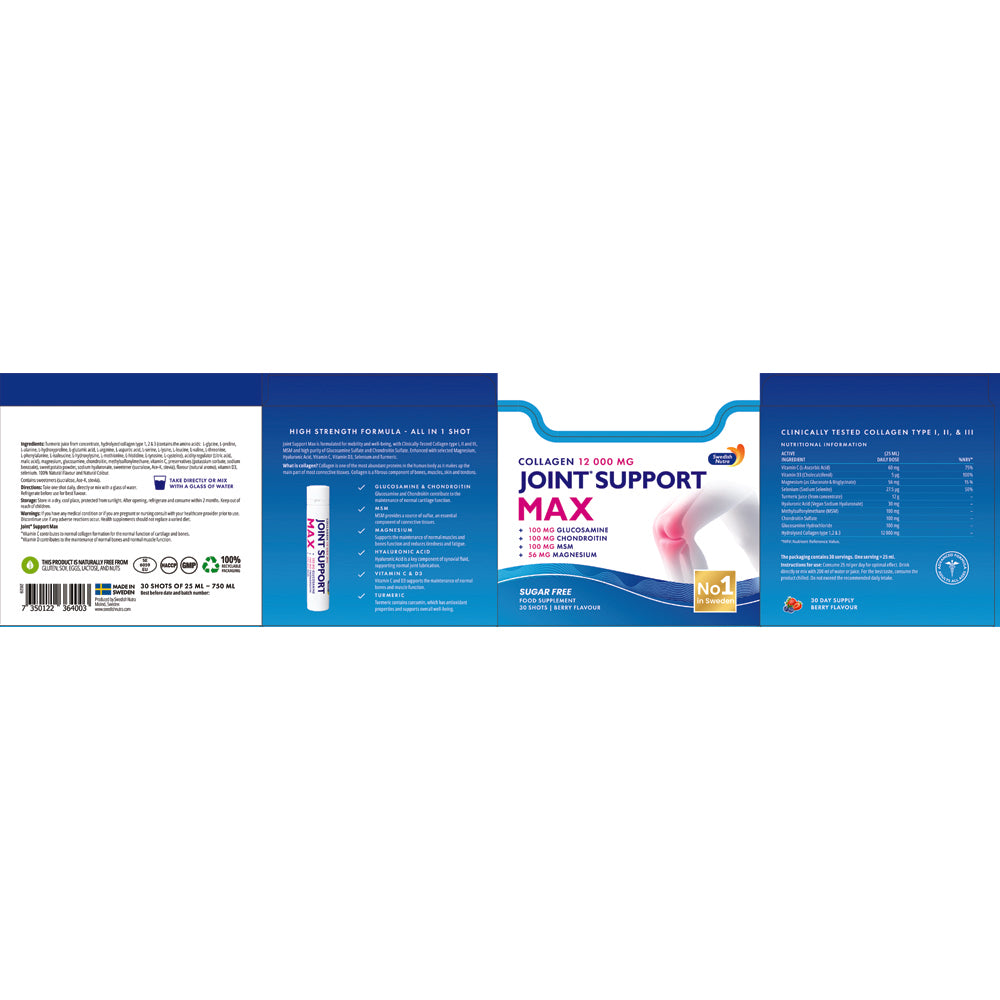 Box of Joint Support Max supplement with blue and white design