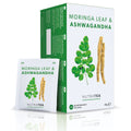 Nutra Tea Té Herbal de Hoja de Moringa y Ashwagandha | 20 Bolsas Biodegradables | 40g
