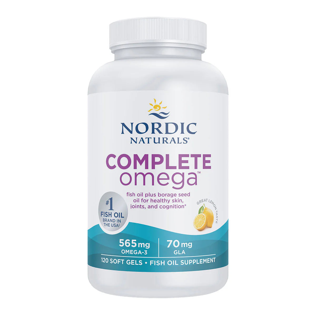 Nordic Naturals Complete Omega 565mg Lemon 60 Soft Gels Pack of 2