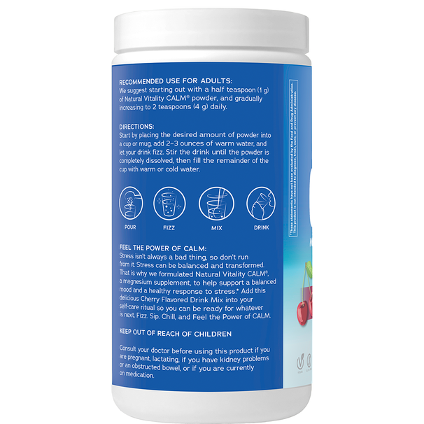NATURAL VITALITY CALM® MAGNESIUM POWDER, CHERRY FLAVOuR