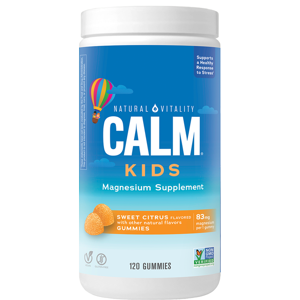 Natural Vitality CALM for Kids Sweet Citrus Flavored Gummies