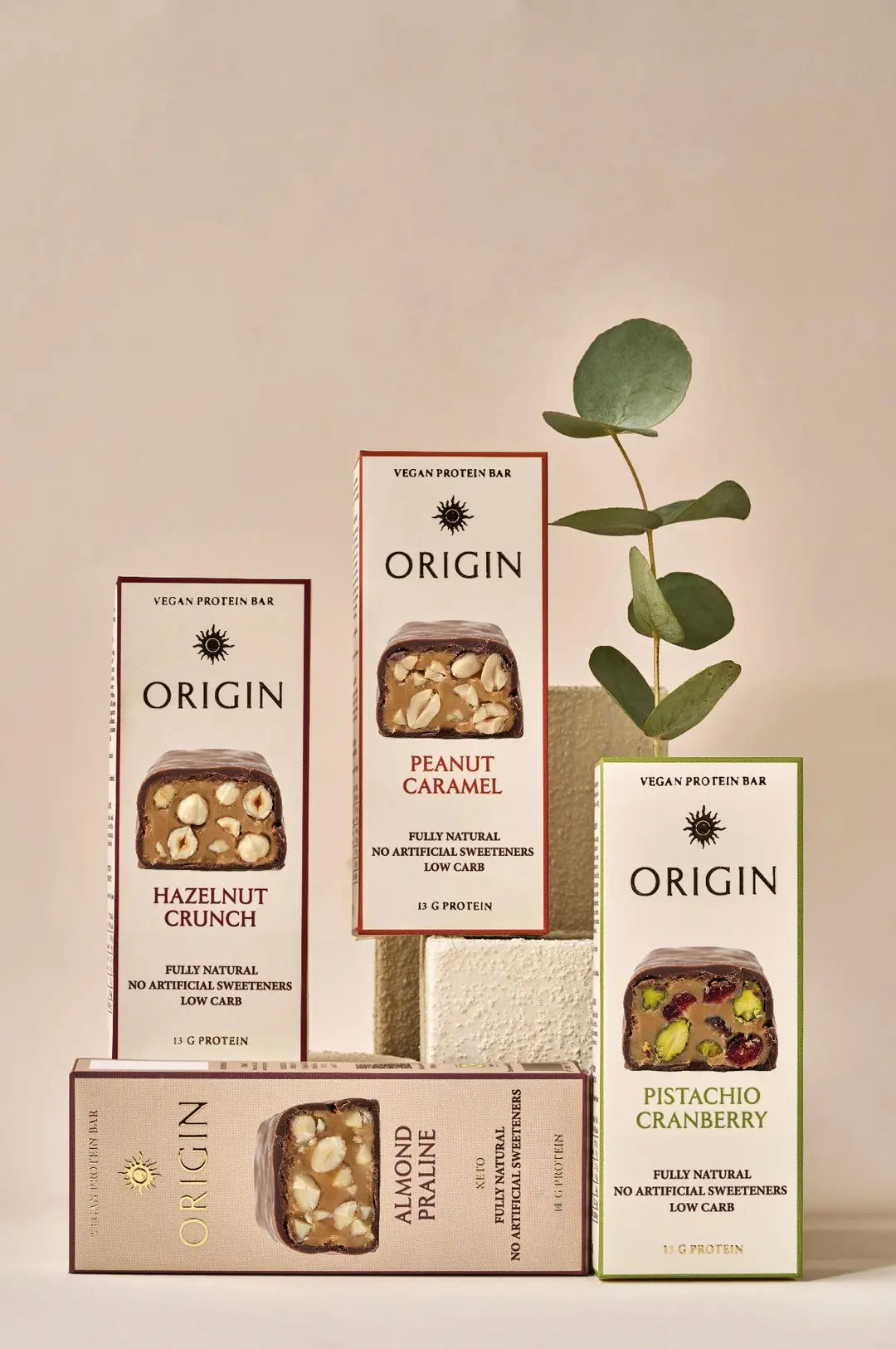 Origin Pistachio Cranberry Vegan Protein Bar 45g & other variants