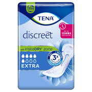 Tena Discreet Lady Extra Incontinence Pads 20 pack packaging