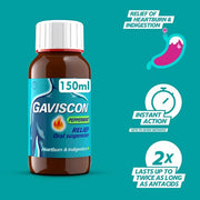 Gaviscon Peppermint Liquid Oral Suspension 150ml