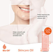 Bio-Oil Skincare Oil, plastic bottle packaging, fragranced formula, 60ml, face and body skincare use