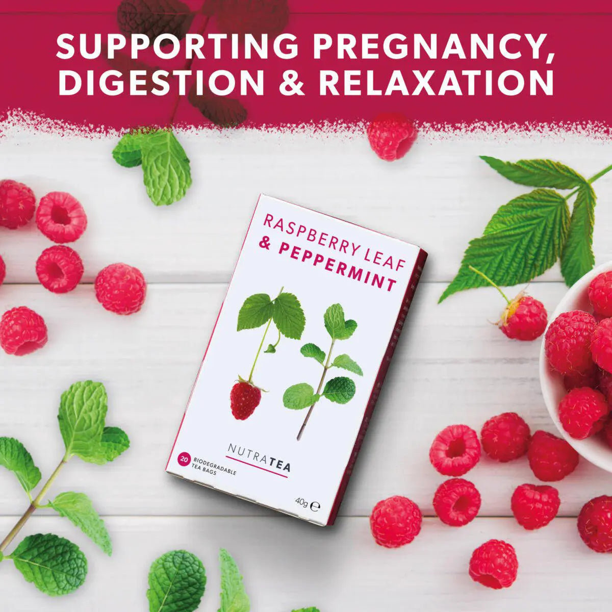 Nutra Tea Raspberry Leaf & Peppermint