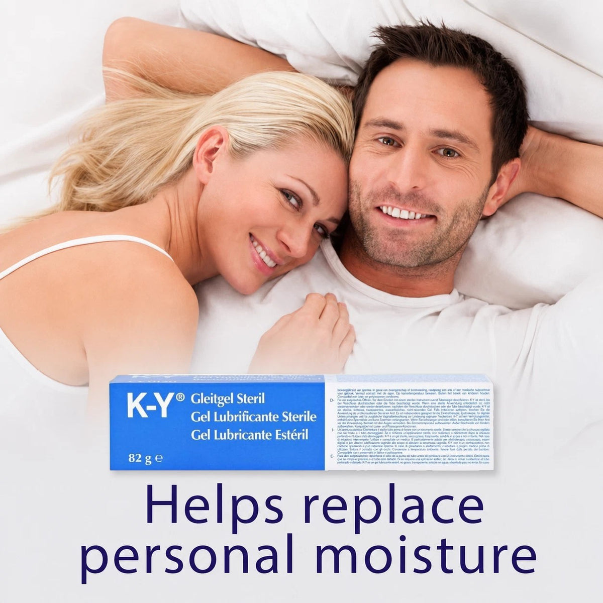 K-Y Jelly Water-Based Sterile Personal Lubricant, tube packaging, no flavour, 82g, personal lubrication use