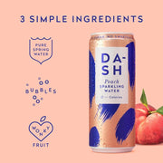 Dash Sparkling Water Mixed Pack 12 x 330ml Peach