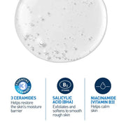 CeraVe SA Smoothing Cleanser face and body skincare bottle for rough dry skin routine 236ml