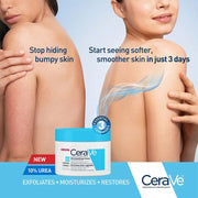 CeraVe SA Smoothing Cream 10% Urea body moisturising cream tub 340g skincare use