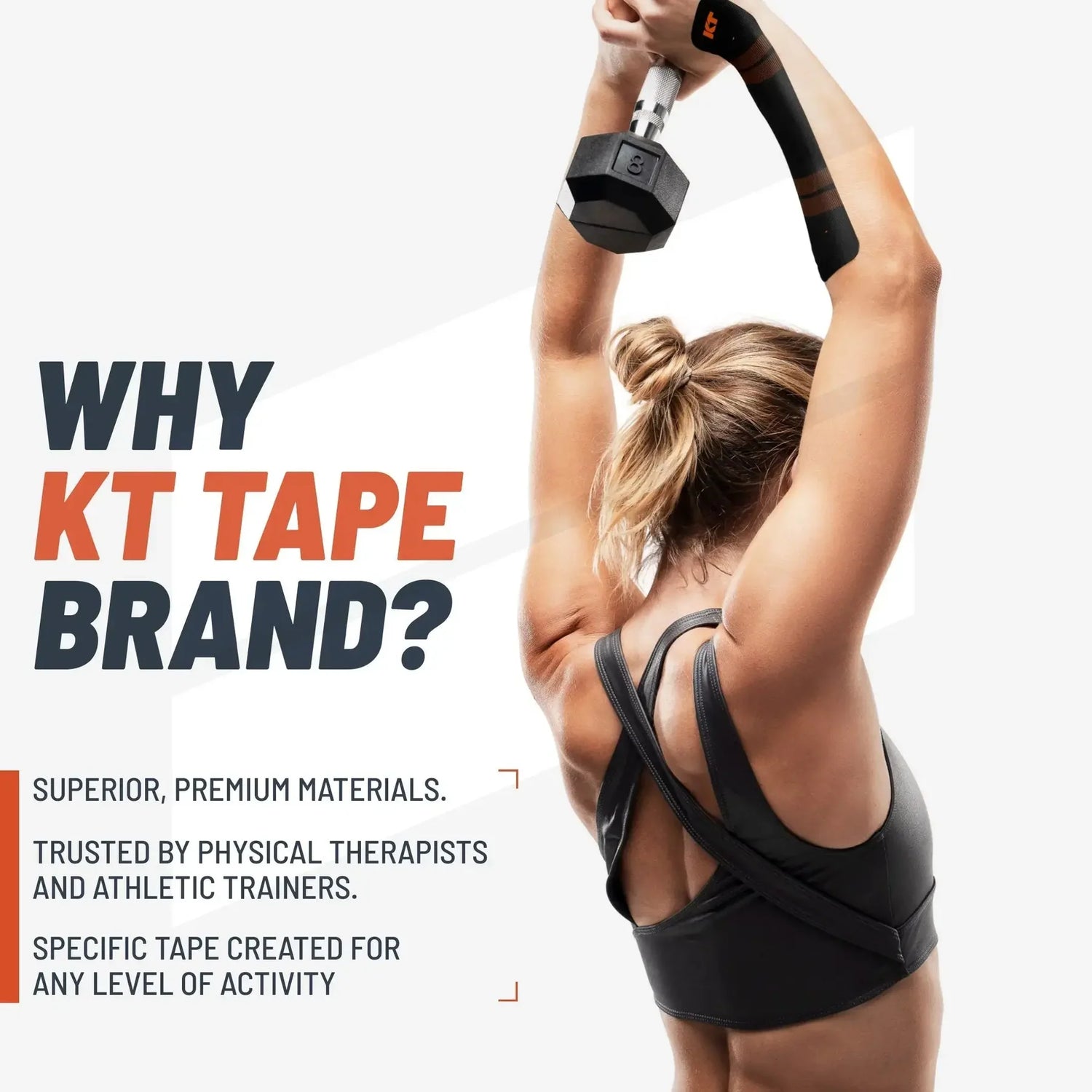 KT Tape Pro Synthetic Kinesiology Tape - Black, 2 Pack (5.1x25.4cm)